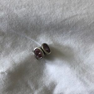 Pandora Charm with Pink stone